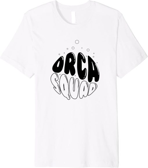 Cute Whale Funny Sea Animal Orca Squad Premium T-Shirt