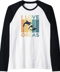 I love Orcas Raglan Baseball Tee