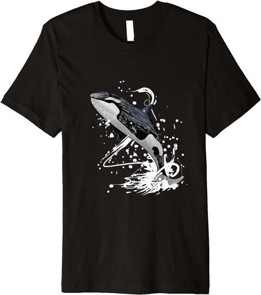 Jumping Orca Killer Whale Gift Premium T-Shirt