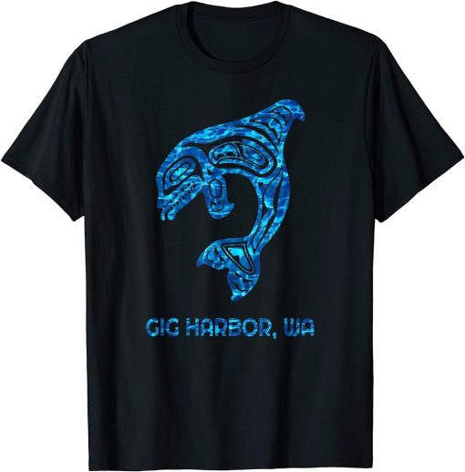 Gig Harbor Washington Native American Orca Killer Whale T-Shirt