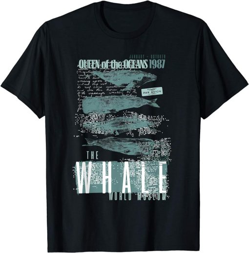 Beluga Whale Humpback Whale Killer Whale Vintage Art Gift T-Shirt