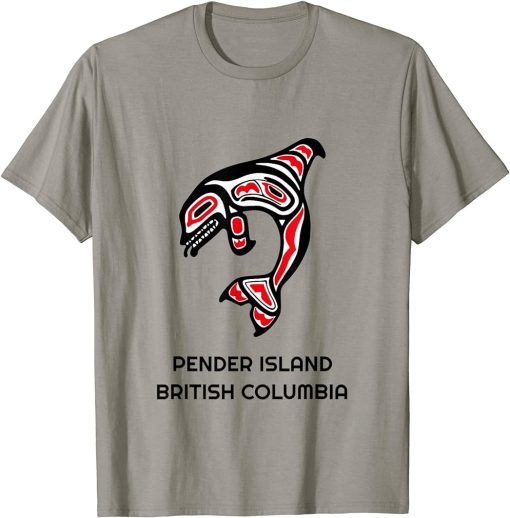 Pender Island British Columbia Native Fisherman Orca Whale T-Shirt