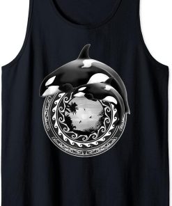 Cute Orca Whales Samoa Polynesian Orcas Tank Top